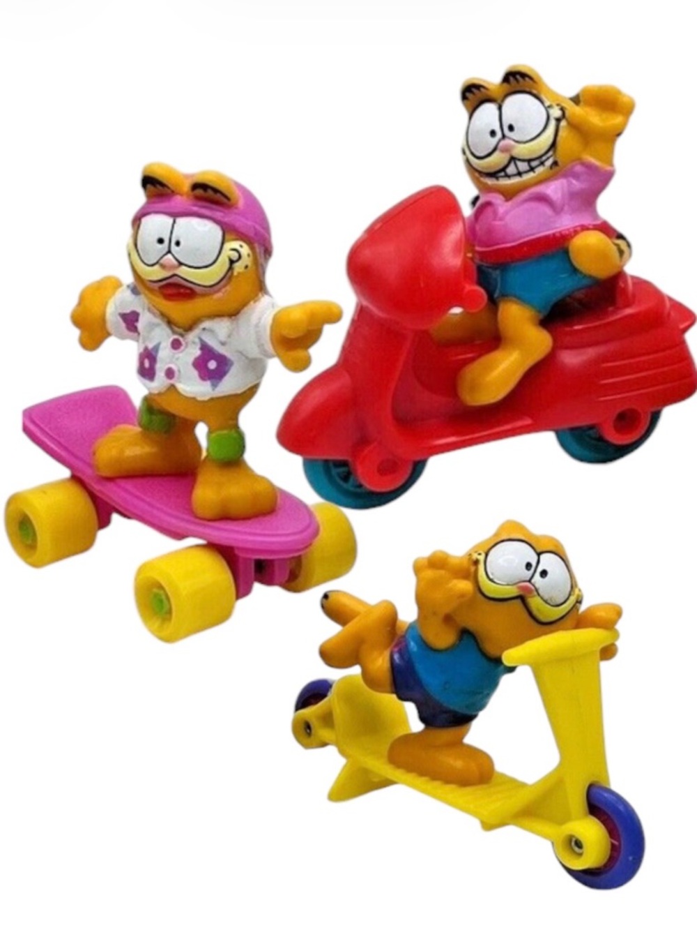 NIB 3 Vintage Garfield McDonald's Happy Meal Toys from 1988